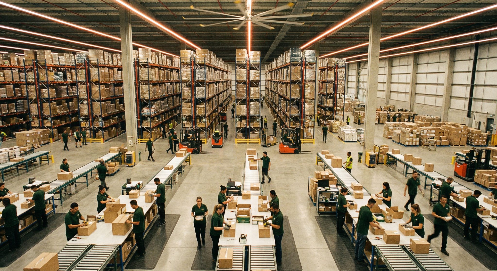 Thrive 3PL fulfillment warehouse at full operation