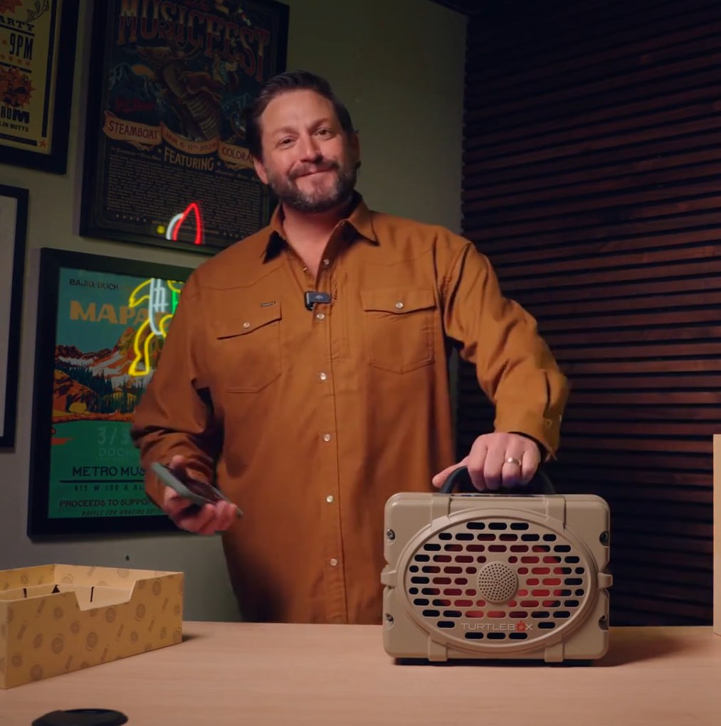 Turtlebox founder with rugged portable Bluetooth speaker — fulfilled by Thrive 3PL
